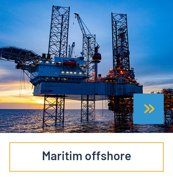 Maritim offshore - en af de industrier, indenfor hvilke vi har stærke kompetencer til projektledelse.