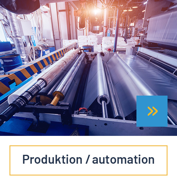 Produktion og automation - en af de industrier, indenfor hvilke vi har stærke kompetencer til projektledelse.